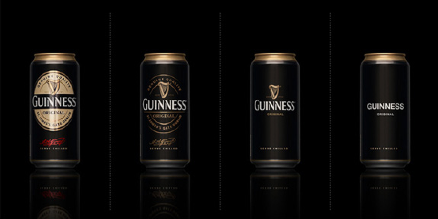 Design minimaliste Guinness